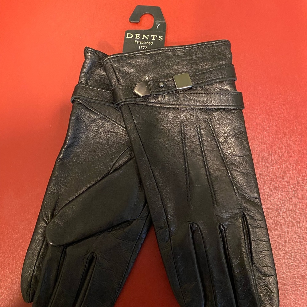 Black Leather Gloves for Men